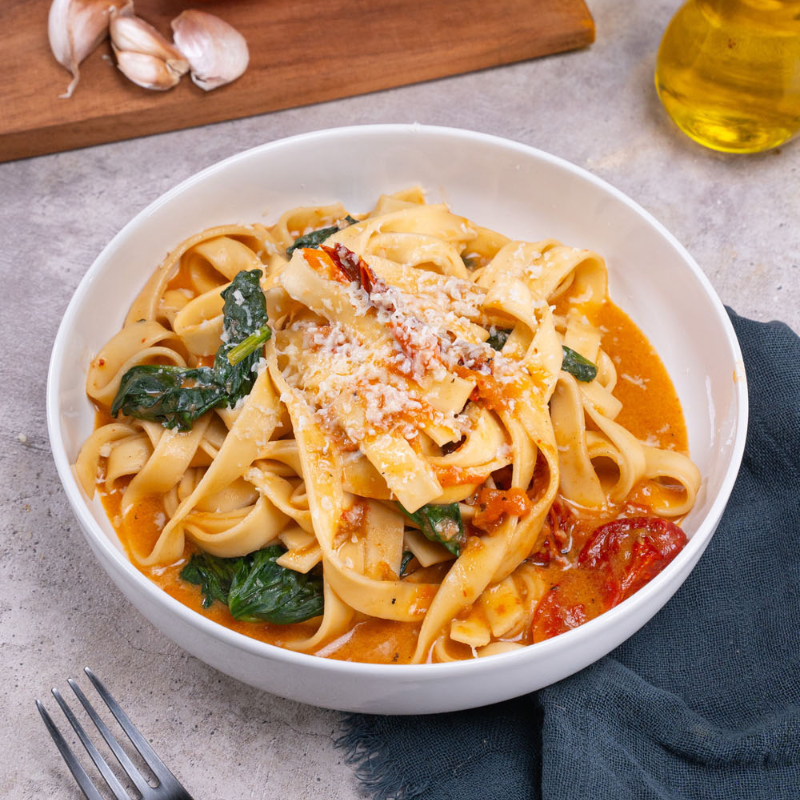 Fideos con salsa sin colar