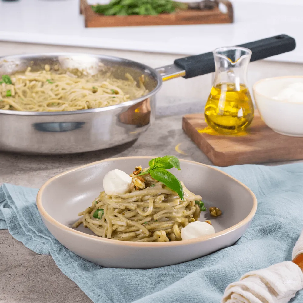 Pasta con crema de zucchini