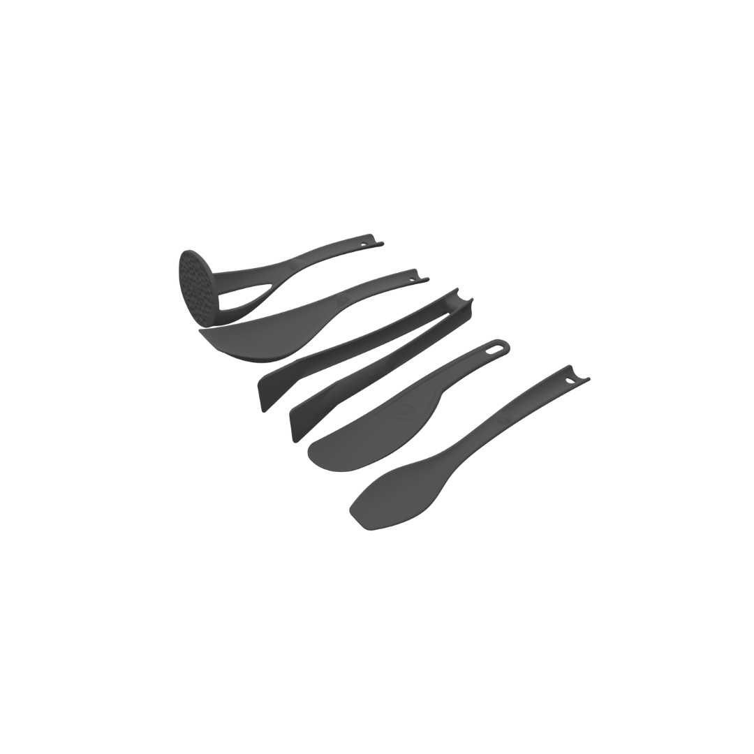 Set de Utensilios de Uso General Negro