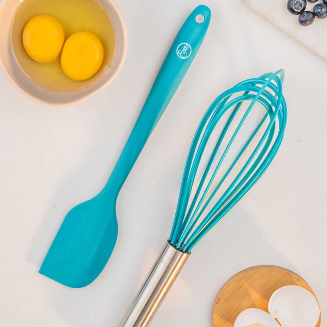 Espátula y batidor de silicona Capri