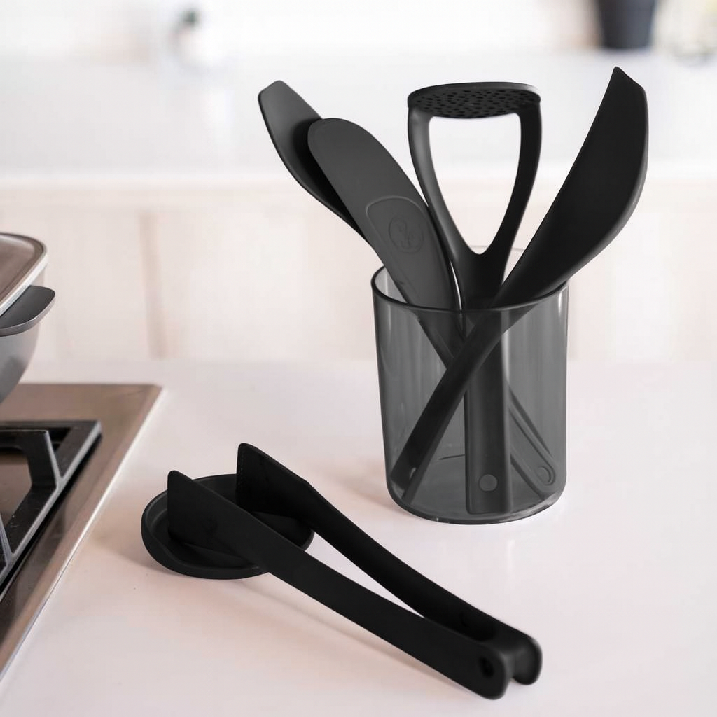 Set de Utensilios de Uso General Negro