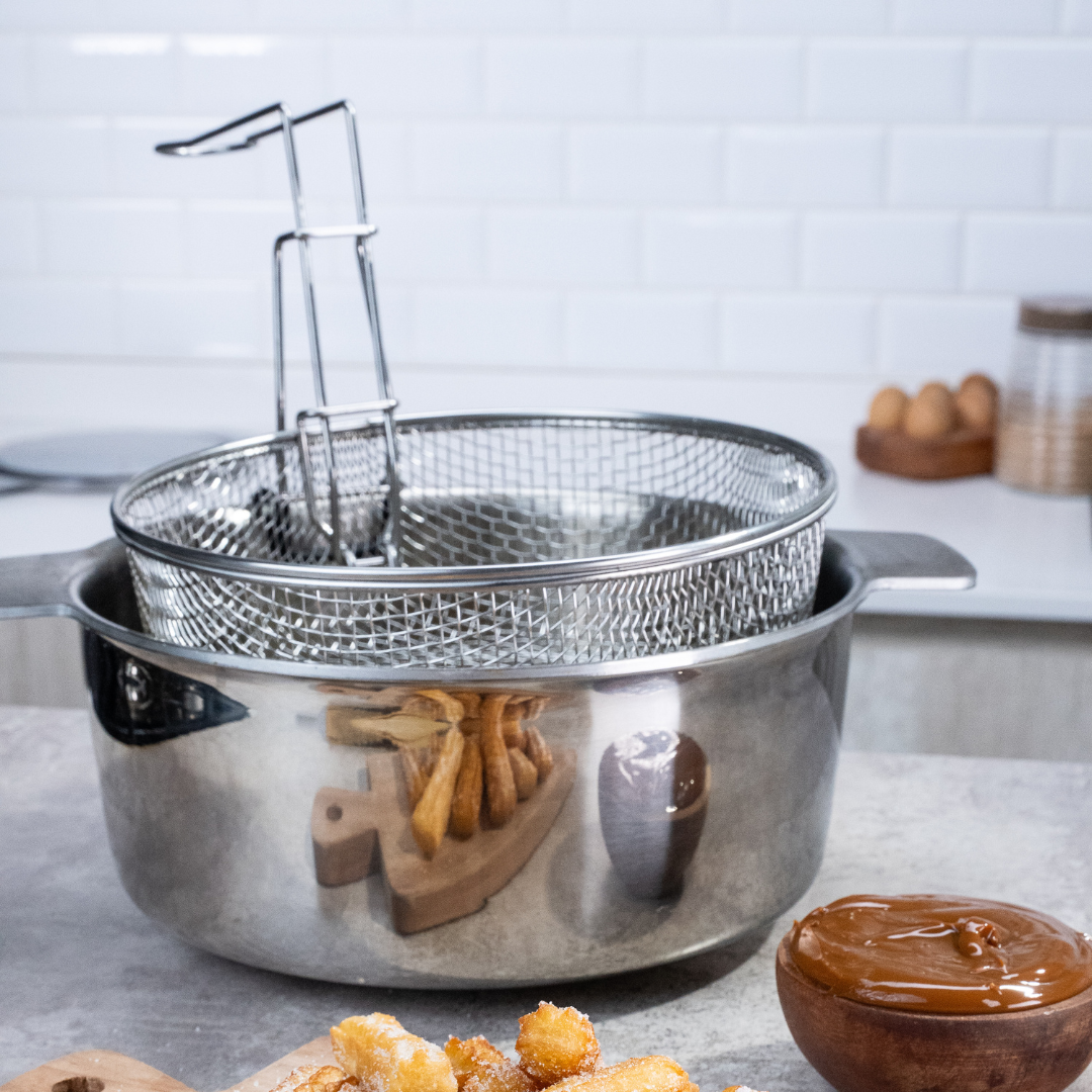 Cestillo Freidor Inox Multifunción probandolo